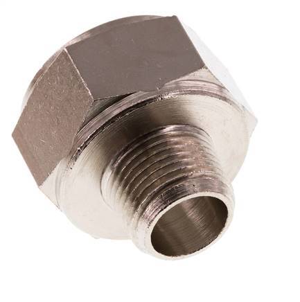 Adaptador reductor R3/8'' Macho x Rp3/4'' Hembra Latón niquelado 16bar (224.8psi)