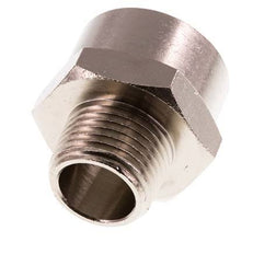 Adaptador reductor R1/2'' Macho x Rp3/4'' Hembra Latón niquelado 16bar (224.8psi)