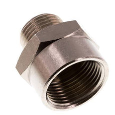 Adaptador reductor R1/2'' Macho x Rp3/4'' Hembra Latón niquelado 16bar (224.8psi)