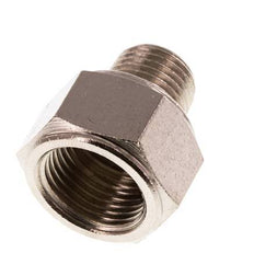 Reducing Adapter R1/4'' Male x Rp3/8'' Female Nickel-plated Brass 16bar (224.8psi) [2 Pieces]