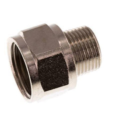 Reducing Adapter R3/8'' Male x Rp1/2'' Female Nickel-plated Brass 16bar (224.8psi) [2 Pieces]
