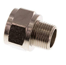 Reducing Adapter R3/8'' Male x Rp1/2'' Female Nickel-plated Brass 16bar (224.8psi) [2 Pieces]