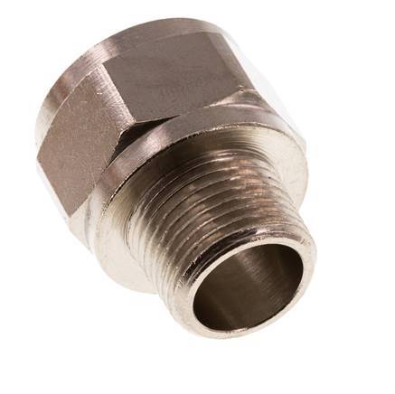 Reducing Adapter R3/8'' Male x Rp1/2'' Female Nickel-plated Brass 16bar (224.8psi) [2 Pieces]