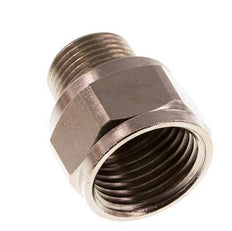 Reducing Adapter R3/8'' Male x Rp1/2'' Female Nickel-plated Brass 16bar (224.8psi) [2 Pieces]