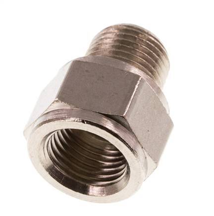 Threaded Extension 1/8'' R Male x Rp Female Nickel-plated Brass 16bar (224.8psi) [10 Pieces]