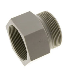 Extensión roscada G2'' Macho x Hembra Polipropileno (pp) 10bar (140.5psi) FDA 70mm Hex.