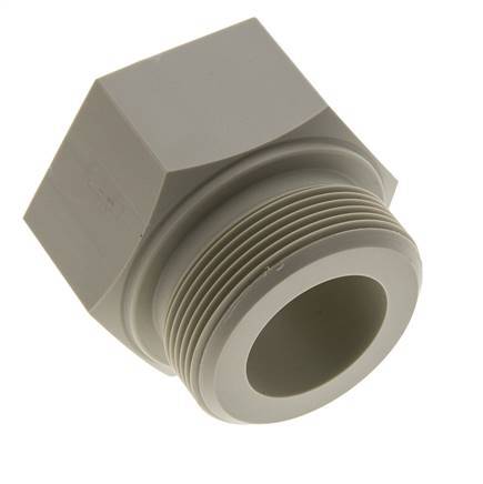 Extensión roscada G2'' Macho x Hembra Polipropileno (pp) 10bar (140.5psi) FDA 70mm Hex.