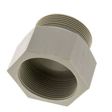 Extensión roscada G2'' Macho x Hembra Polipropileno (pp) 10bar (140.5psi) FDA 70mm Hex.