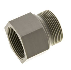 Extensión roscada G1 1/2'' Macho x Hembra Polipropileno (pp) 10bar (140.5psi) FDA 55mm Hex.