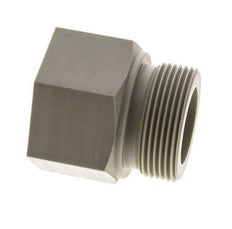Extensión roscada G1 1/2'' Macho x Hembra Polipropileno (pp) 10bar (140.5psi) FDA 55mm Hex.