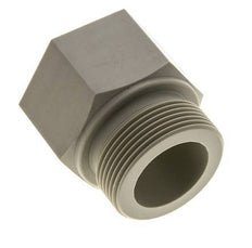 Extensión roscada G1 1/2'' Macho x Hembra Polipropileno (pp) 10bar (140.5psi) FDA 55mm Hex.