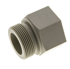 Extensión roscada G1 1/2'' Macho x Hembra Polipropileno (pp) 10bar (140.5psi) FDA 55mm Hex.