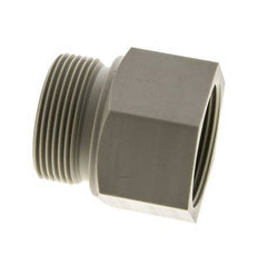 Extensión roscada G1 1/2'' Macho x Hembra Polipropileno (pp) 10bar (140.5psi) FDA 55mm Hex.