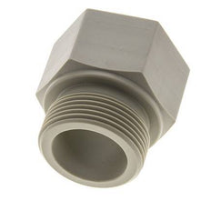 Extensión roscada G1 1/4'' Macho x Hembra Polipropileno (pp) 10bar (140.5psi) FDA 50mm Hex.