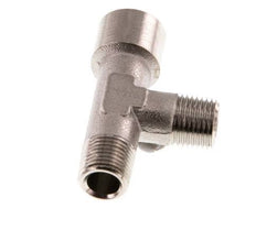 Tee Fitting Right Angle R1/8'' Male x G1/8'' Female Nickel-plated Brass 16bar (224.8psi) [5 Pieces]