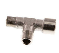 Tee Fitting Right Angle R1/8'' Male x G1/8'' Female Nickel-plated Brass 16bar (224.8psi) [5 Pieces]
