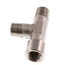 Tee Fitting Right Angle R1/8'' Male x G1/8'' Female Nickel-plated Brass 16bar (224.8psi) [5 Pieces]