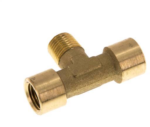 Tee Fitting G1/4'' Female x R1/4'' Male Brass 16bar (224.8psi) [2 Pieces]
