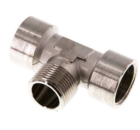 Tee Fitting G3/4'' Female x R3/4'' Male Nickel-plated Brass 16bar (224.8psi)