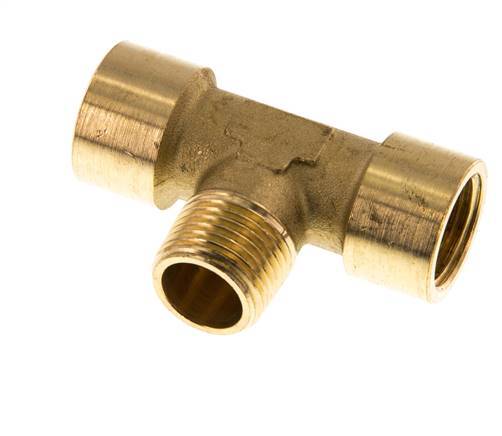 Tee Fitting G1/2'' Female x R1/2'' Male Brass 16bar (224.8psi)
