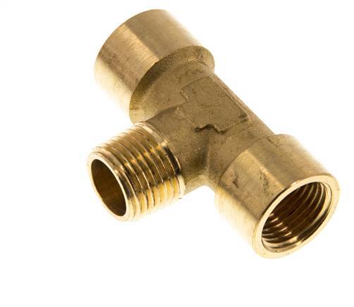 Tee Fitting G1/2'' Female x R1/2'' Male Brass 16bar (224.8psi)