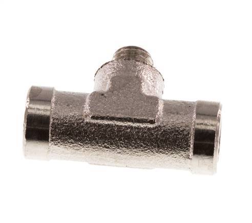 Tee Fitting M5 Female x Male Nickel-plated Brass 16bar (224.8psi) [5 Pieces]