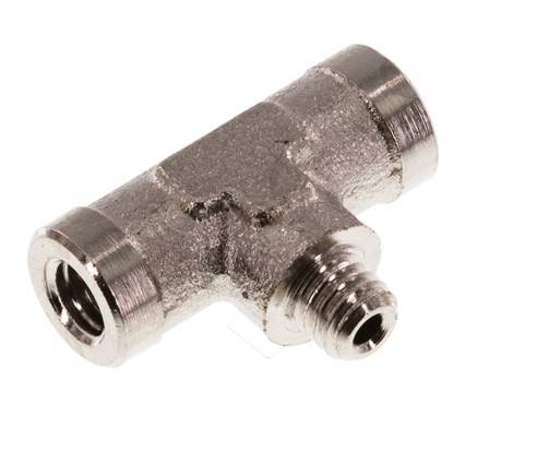 Tee Fitting M5 Female x Male Nickel-plated Brass 16bar (224.8psi) [5 Pieces]