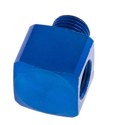 Racor en T G1/4'' Macho x Hembra Aluminio 16bar (224.8psi) [2 Piezas]