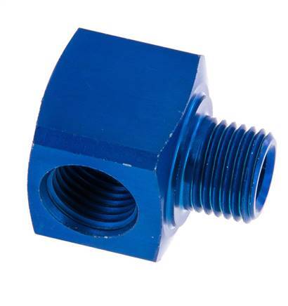 Racor en T G1/4'' Macho x Hembra Aluminio 16bar (224.8psi) [2 Piezas]