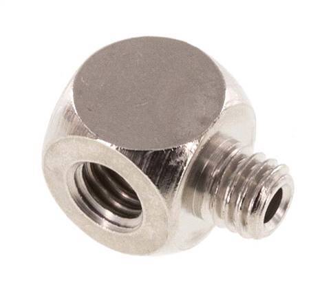 Tee Fitting M5 Male x Female Nickel-plated Brass 16bar (224.8psi) [5 Pieces]