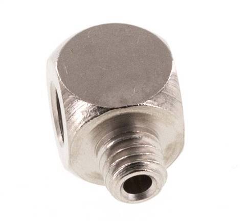 Tee Fitting M5 Male x Female Nickel-plated Brass 16bar (224.8psi) [5 Pieces]