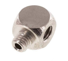 Tee Fitting M5 Male x Female Nickel-plated Brass 16bar (224.8psi) [5 Pieces]