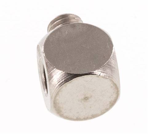 Tee Fitting M5 Male x Female Nickel-plated Brass 16bar (224.8psi) [5 Pieces]
