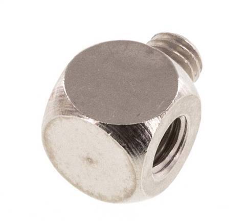 Tee Fitting M5 Male x Female Nickel-plated Brass 16bar (224.8psi) [5 Pieces]