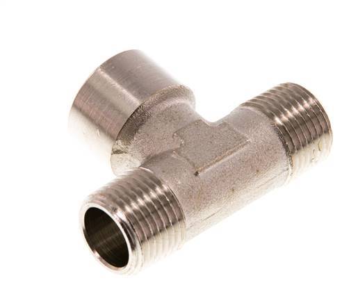Tee Fitting R1/2'' Male x G1/2'' Female Nickel-plated Brass 16bar (224.8psi)