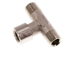 Tee Fitting R1/8'' Male x G1/8'' Female Nickel-plated Brass 16bar (224.8psi) [5 Pieces]