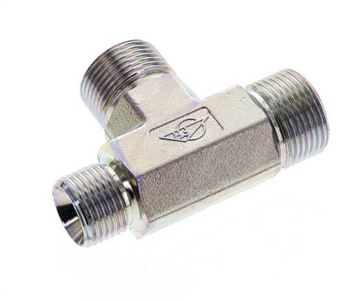 Racor en T G1/2'' x G3/4'' Macho Acero 325bar (4566.25psi)