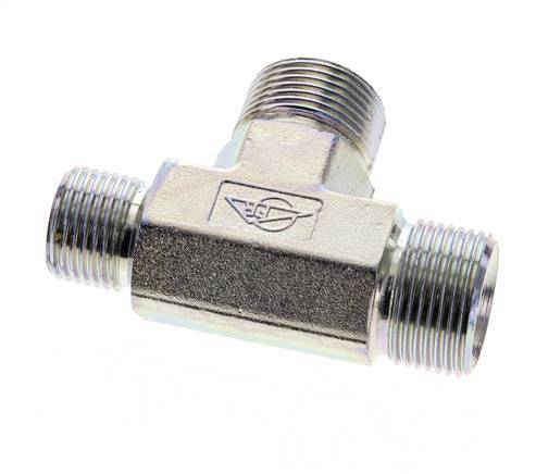 Racor en T G1/2'' x G3/4'' Macho Acero 325bar (4566.25psi)