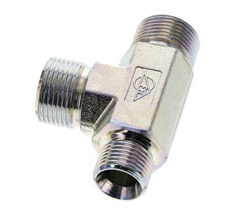 Racor en T G1/2'' x G3/4'' Macho Acero 325bar (4566.25psi)
