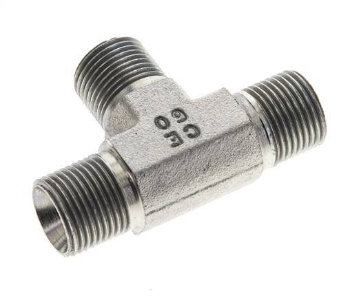 Racor en T G3/8'' Acero Macho 325bar (4566.25psi)