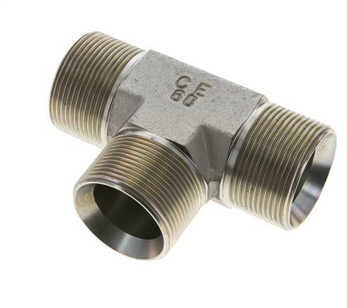 Tee Fitting G1 1/2'' Male Steel 190bar (2669.5psi)