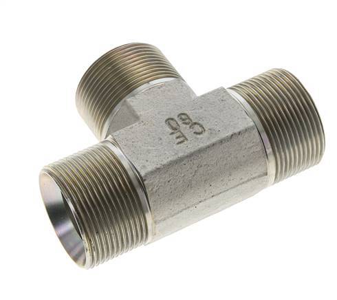 Tee Fitting G1 1/2'' Male Steel 190bar (2669.5psi)