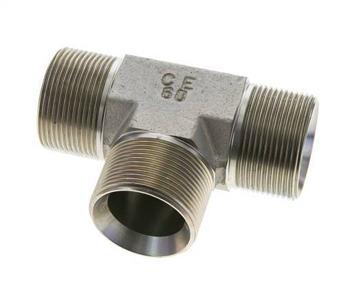 Tee Fitting G1 1/2'' Male Steel 190bar (2669.5psi)