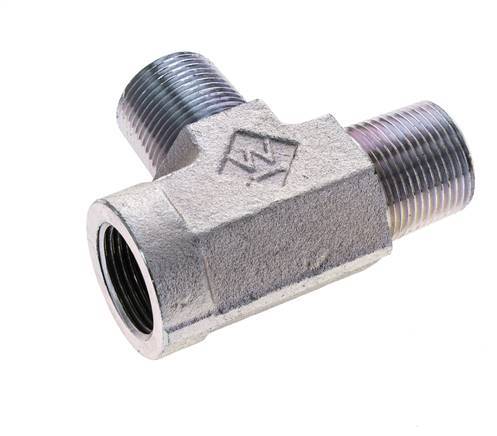 Tee Fitting 3/4'' NPT Female x Male Steel 170bar (2388.5psi)