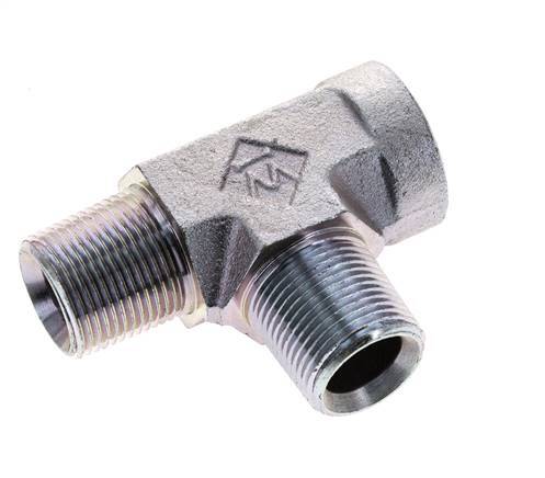 Tee Fitting 3/4'' NPT Female x Male Steel 170bar (2388.5psi)
