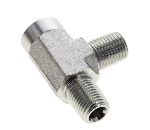 Tee Fitting 1/4'' NPT Female x Male Steel 275bar (3863.75psi)