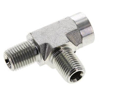 Tee Fitting 1/4'' NPT Female x Male Steel 275bar (3863.75psi)