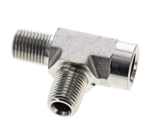 Tee Fitting 1/4'' NPT Female x Male Steel 275bar (3863.75psi)