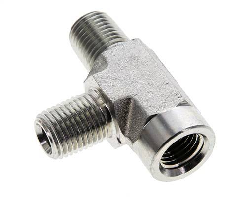 Tee Fitting 1/4'' NPT Female x Male Steel 275bar (3863.75psi)