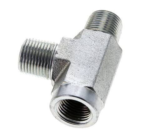 Tee Fitting 3/8'' NPT Female x Male Steel 210bar (2950.5psi)